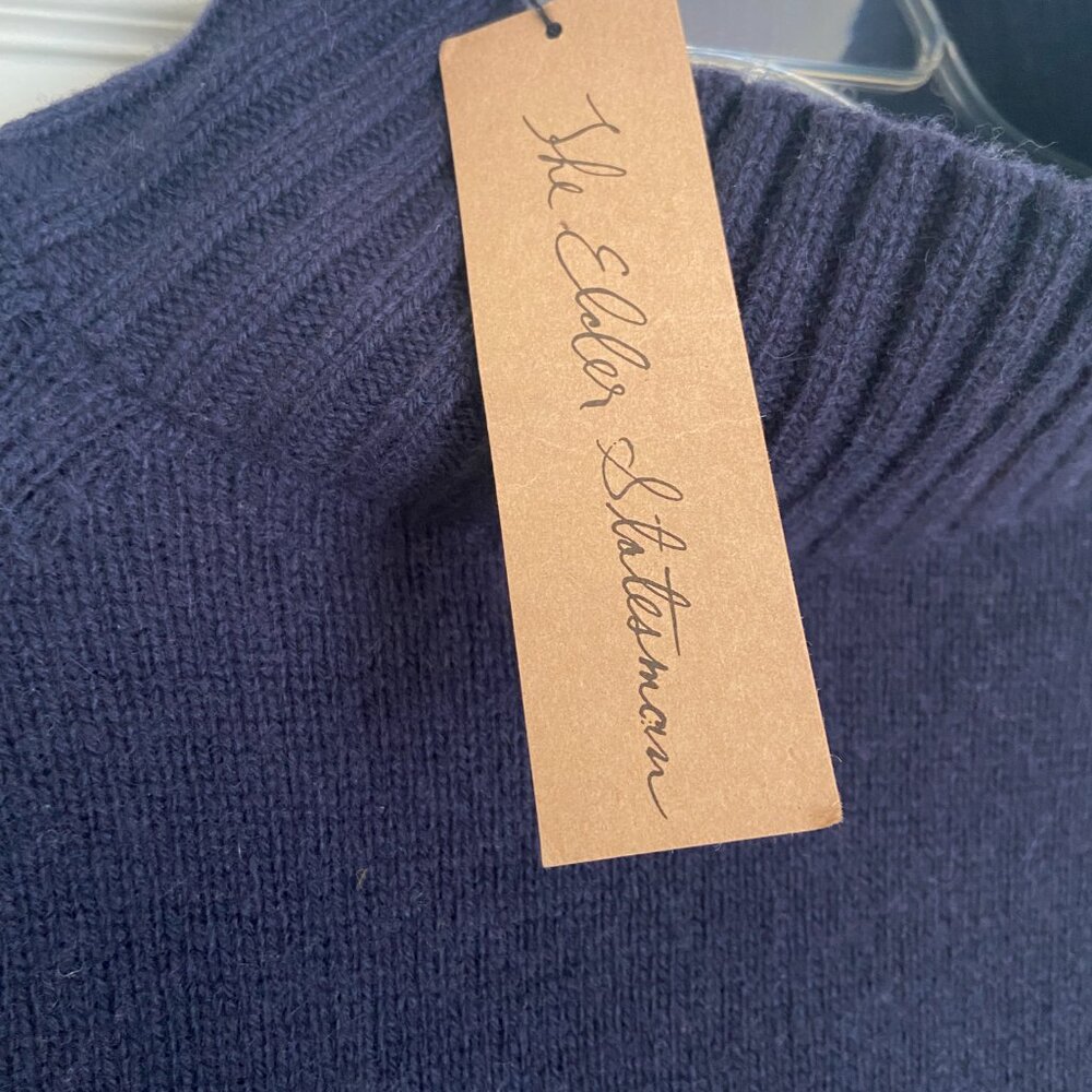 The Elder Statesman Highland Turtleneck - Cashmere - Navy - S